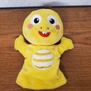 Plush Yellow Dinosaur 9" Tall Hand Puppet by VIP Kid